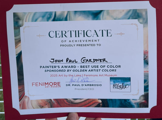 Honored with the Painters Award at Art by the Lake